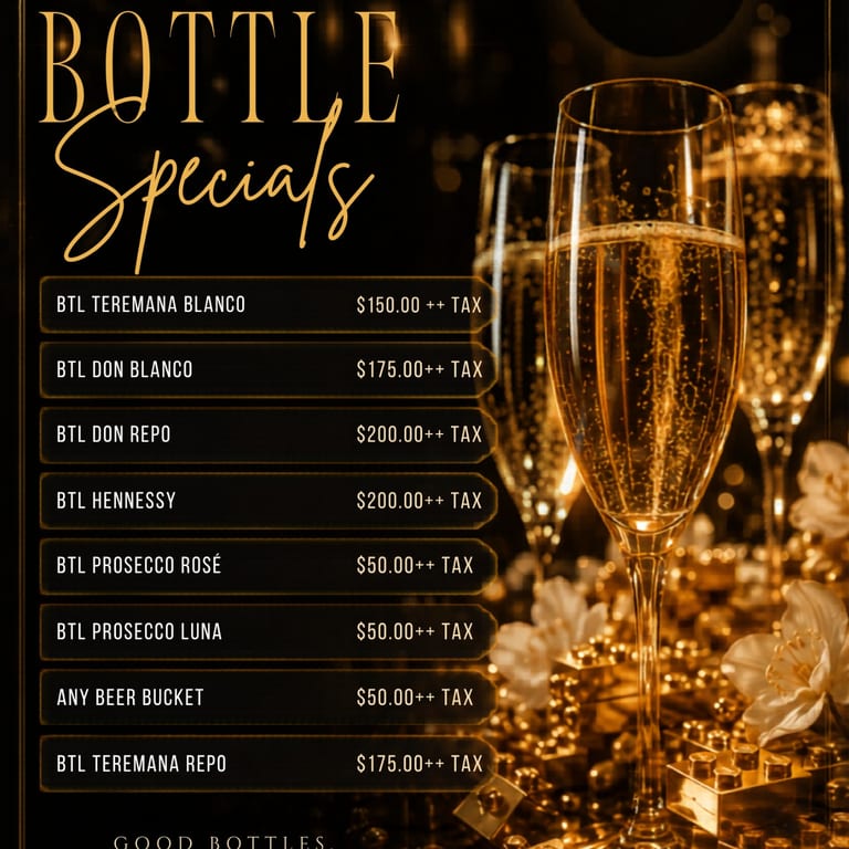 Experience Our Bottle Specials