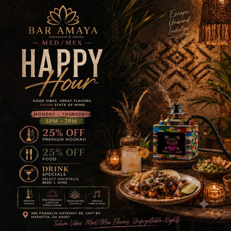 Join Us for Happy Hour at Bar Amaya!
